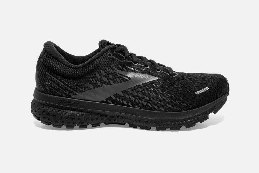 Mens Brooks Ghost 13 Road Shoes Black/Black | Shoes 6082-KIGBY